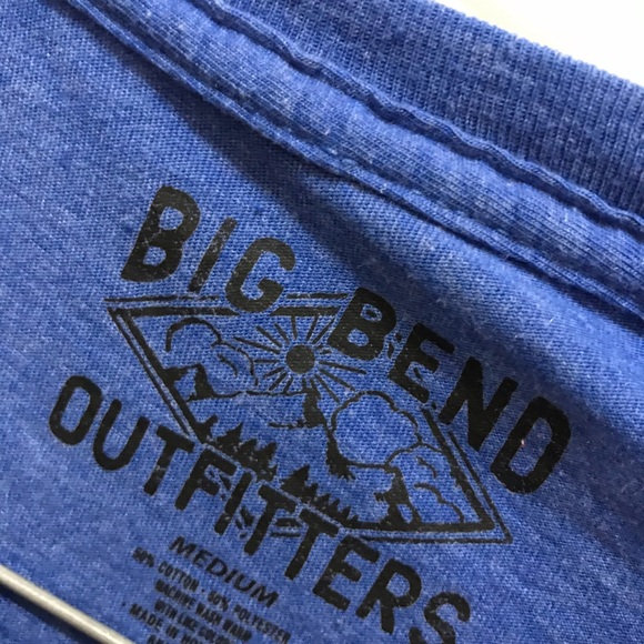 E Big Bend Outfitters Football Graphic Tee / Size Medium / Color Blue / Women’s - Picture 5 of 5